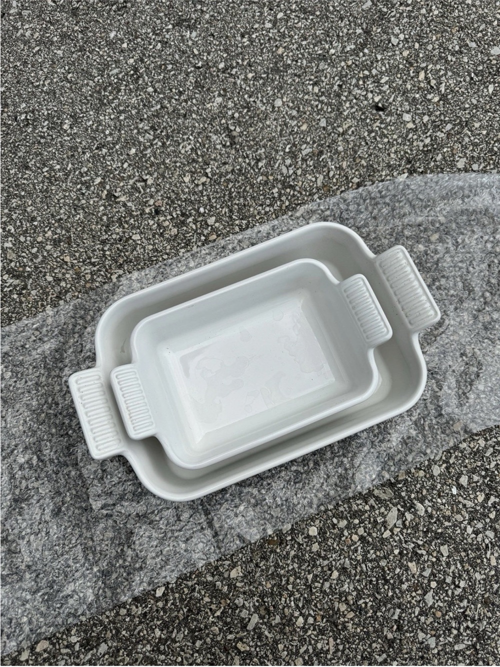 Le Creuset Stoneware Open Rectangular Dishes, Set of 2